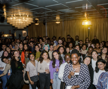 A group shot of Creative Access alumni at its 10 year anniversary party.